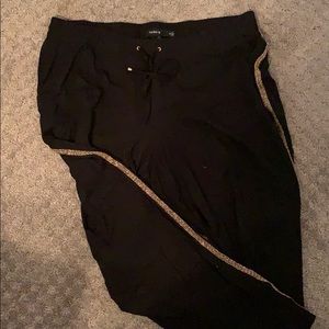 Torrid black with gold trim  tuxedo pants SZ 2